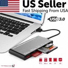 USB 3.0 Memory Card Reader 7 in 1 Adapter Hub, for SD CF  TF  Micro SD  XD MS picture