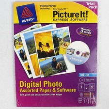 Avery Digital Photo Paper & Microsoft Picture It Trial Pack - Unopened picture