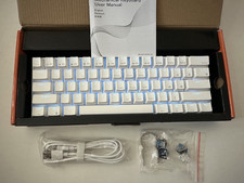Royal Kludge RK61 Mechanical Keyboard White Dual-Mode - Blue Switch picture