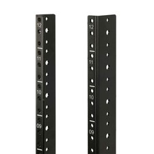 12U Vertical Server Rack Rails Kit - Adjustable Mounting Hardware, 12-24 Screws, picture