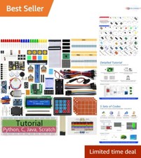 Comprehensive Raspberry Pi Kit for 5/4B/3B+ with 223 Components & Coding Guides picture