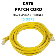 Yellow CAT6 Ethernet Patch Cord High Speed Internet Network Cable 3ft-100ft LOT picture