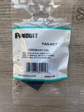PANDUIT CMDBUSCZBL | Mini-Com Blue SC Duplex, Singlemode Duplex, Black Module picture