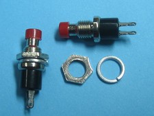 30 pcs Push On Red Cap SPST Mini Push Botton Momentary Switch 125V/6A 250V/3A picture