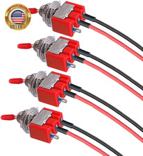 VONVOFF Toggle Switch,4Pcs On/Off SPST Switch with Pre-Soldered Wire,3V/5V/12V/2 picture