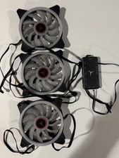 PCCOOLER 120mm Blue LED Case Fans (3-Pack) w/ Hub picture