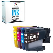 4-Pack Compatible CMYi LC506 Ink Cartridges Combo fits Brother MFC-J4555DW picture