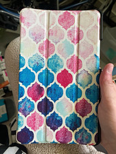 Multicolor Colorful Patterned Folding Folio Case Cover for Apple iPad mini picture
