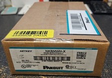 Panduit - NKBMWH-X - NetKey Blank Module C - Compatible w/ Network - BOX 50 NEW picture