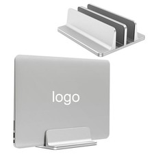 Dual Vertical Stand for Laptop Storage Bracket Saving Desktop Space Aluminium picture