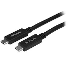StarTech USB31CC1M USB C Cable - 3 ft / 1m - 10 Gbps - 4K - USB-IF - Charge and picture