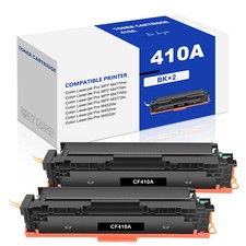 2PK CF410A BK Toner Cartridge 410A Fits For HP LaserJet Pro M452dn MFP M477fdn picture