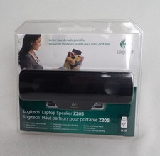 Logitech Z205 Clip On Laptop Stereo Speaker w/ Cord, NEW picture