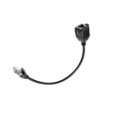 1Pc RJ45 Male to Female Screw Panel Mount Ethernet LAN Network Cable Wire. picture
