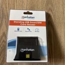 Manhattan USB-A Smart/SIM Card Reader, 480 Mbps (USB 2.0), Desktop Standing, Fri picture
