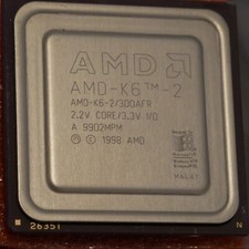 1998 AMD K6-2-300AFR CPU 300MHz 2.2V 3x 100MHz CPU Processor Tested & Working 24 picture
