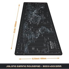 Large World Map Gaming Mouse Pad 35.4x15.7 Inches Extended XXL Desk Mat picture