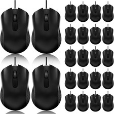 24 Pack Wired Mouse Bulk Computer Mouse Wired with Ergonomic Design Computer Mic picture
