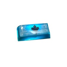 2024 Rainbow 6 Black Ice Keycap OEM R4 Blue Resin Key Cap For Cherry MX Keyboard picture