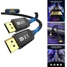 Silkland DisplayPort 2.1 Cable 15FT 40Gbps HDR 16K 8K 4K 2K Gaming Monitor 4090 picture