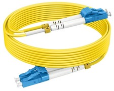 RamboCables-OS2 LC to LC Single Mode Fiber Patch Cables, 65ft/20m, 10Pack picture