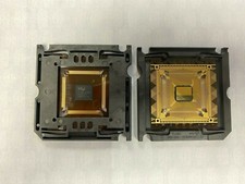 Intel Vintage Mobile Pentium MMX 300 Gold TCP CPU TT8050366300 SL34N Very Rare picture