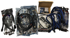 Lot of GPU Risers and Cablemod Braided PCI-E Extensions and Cables 6 and 8 Pin picture