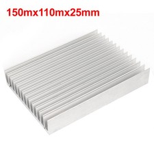 150mx110mx25mm Aluminum Rectangle Heat Diffuse Cooling Fin Heatsink picture