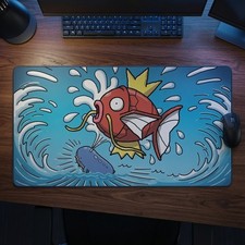 Magikarp & Wailord Tag Team Art Pokemon Playmat Card Game XXL Mousepad 35x16