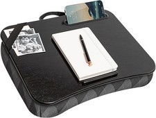 Designer Lap Desk - Gray Argyle Fits 15.6
