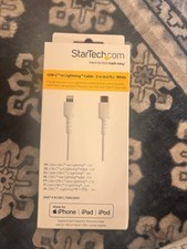 StarTech 6.6ft USB C to Lightning Cable Heavy Duty Lightning Cable RUSBCLTMM2MW picture