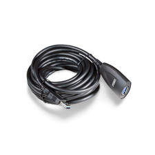 16ft USB 3.0 Active Extension Cable 5GBPS Male Female - Black picture