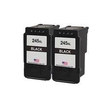 Replacement Ink Cartridge Set Compatible with Canon 245XL Twin Black –USA picture