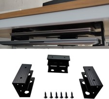 3 PCS Under Desk Double Decker Laptop Holder Mount Bracket Keyboard Storage picture