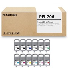 12 Pack PFI706 Ink Tank Cartridge Compatible for imagePROGRAF iPF8300 iPF8300S picture