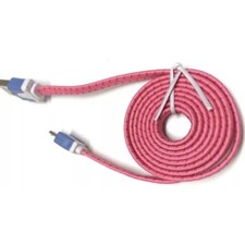 6 Feet Micro USB Charging Cable Universal OS Pink Braided Flat Cord Sync picture