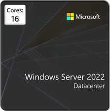 Microsoft Windows Server 2022 Datacenter - 2CPU x 16 Core License (P71-09389) picture