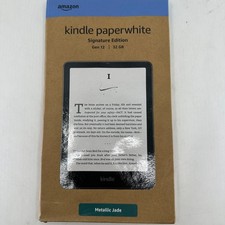 New WiFi Only Amazon Kindle Paperwhite 12th Gen 32GB Metallic Jade SA569P picture