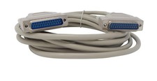 15 FT DB25 25 Pin Serial Port Data Cable Male/Male RS232 PC Extension Cord picture