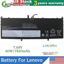L19C4PD1 L19D4PD1 Battery For Lenovo Ideapad Yoga 6-13ARE05 6-13ALC6 60Wh 7.68V picture