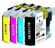 4 PK Print Ink Set fits Brother LC101 LC103 MFC-J475DW MFC-J285DW MFC-J870DW picture