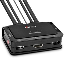 Lindy 2 Port DisplayPort 1.2, USB 2.0 Cable KVM Switch picture