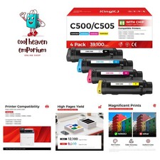 Certified 4-Pack Toners for Xerox VersaLink C500 C505 – Reliable Prints picture