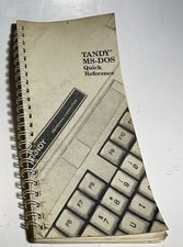 Tandy MS-DOS Quick Reference Operation Manual Vintage 1987 picture