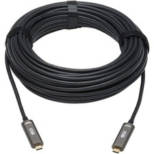 Tripp Lite 10m USB-C 3.2 Gen 2 10Gbps Plenum-Rated Fiber AOC Data Only Black picture
