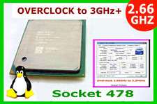 Overclockable 2.66 GHZ CPU✔️Pentium 4 Socket 478✔️2.66/512/533 OC to 167/512/668 picture