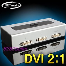 DVI 2 Port DVI-D 2:1 Manual Switcher Selector Switch Box digital WQHD 1920x1080 picture