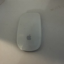 Apple Mouse Wireless Bluetooth Optical Rechargeable White/Silver Tested  Works picture