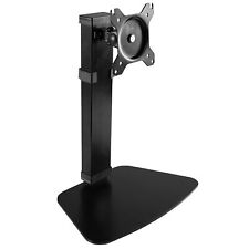 Pneumatic Free Standing Single Monitor Mount Desk Stand Tall Height Adjustabl... picture