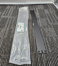 (QTY 4) Panduit DPFP1 Horizontal Flat Rack Filler Panel, 1 RU, Steel, Black picture